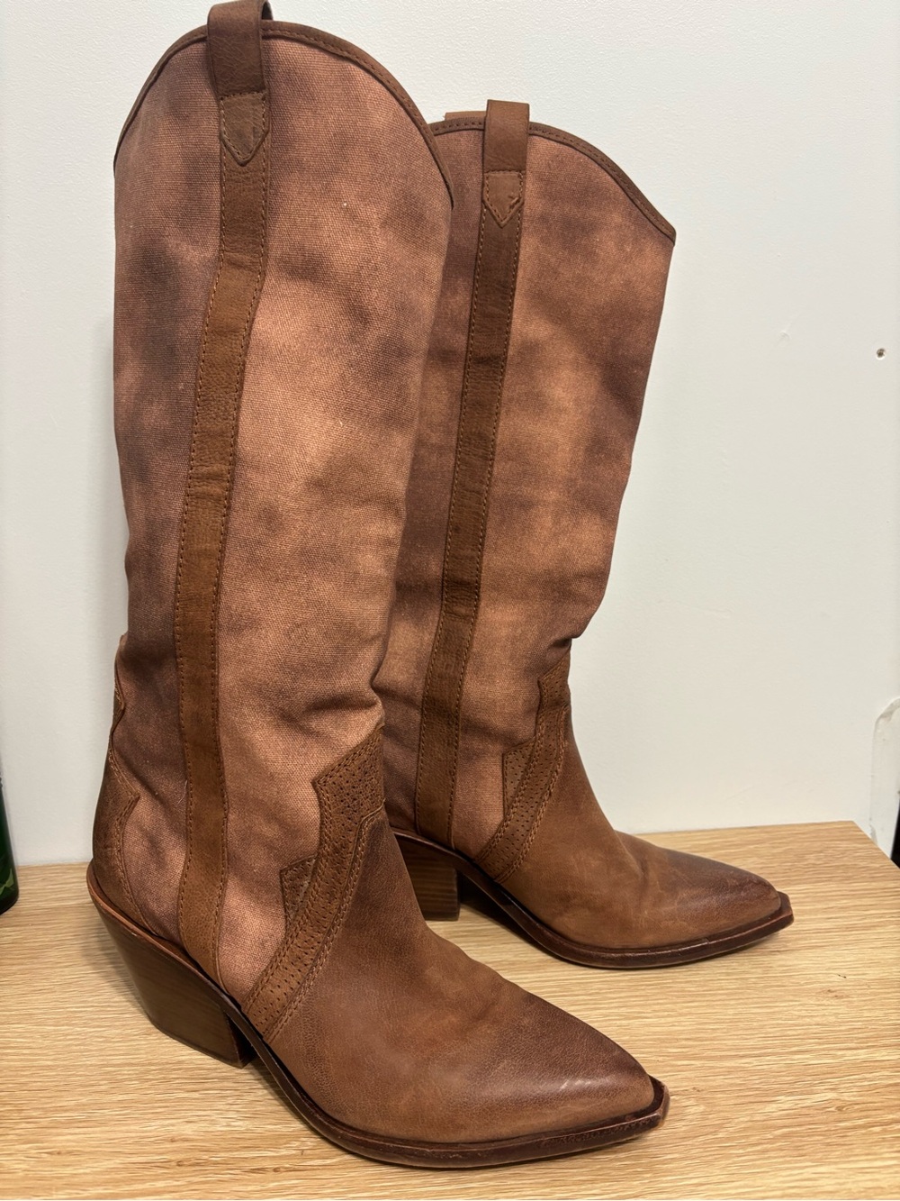 Dolce Vita Navene Western knee High Boots Brown